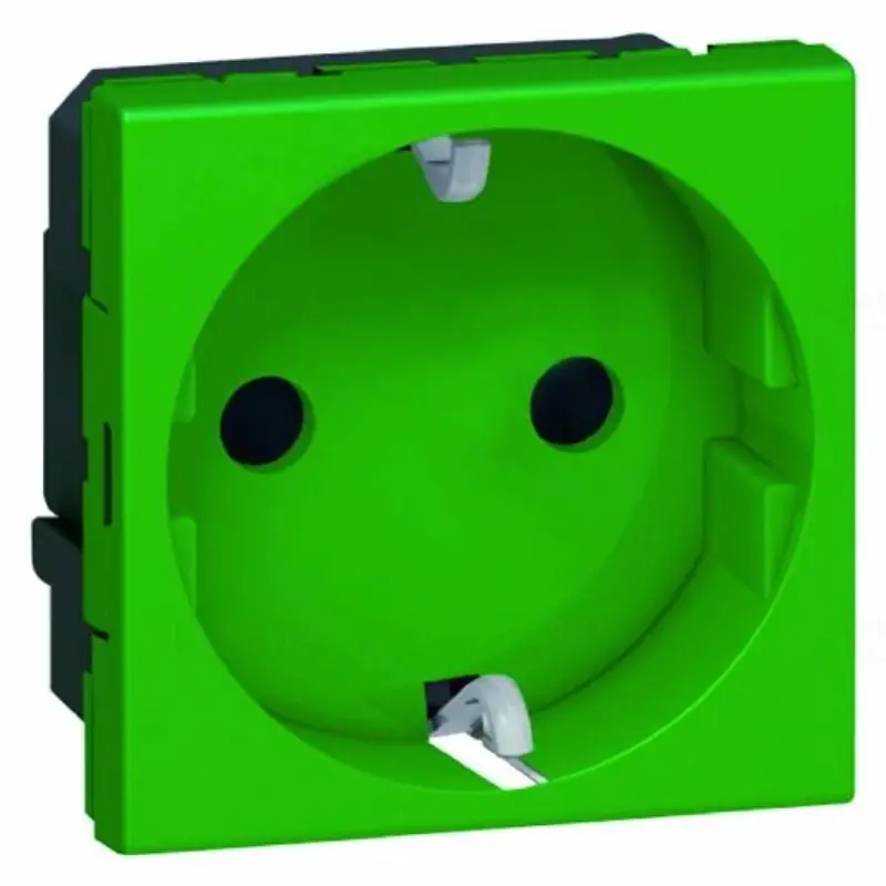 Legrand 077216 Program Mosaic 2P+F csatlakozóaljzat, gyermekvédelemmel, rugós, 2modul, zöld antimikrobiális Népszerű