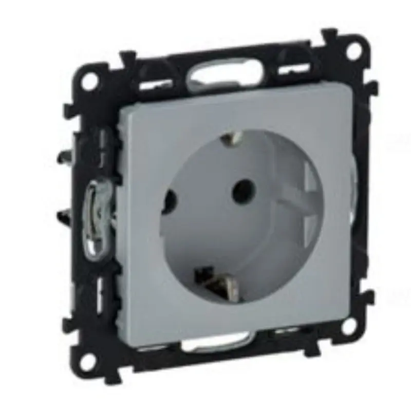 Újdonság Legrand 753320 Valena Life 2P+F csatlakozóaljzat biztonsági zsalus (GYV), rugós, alumínium