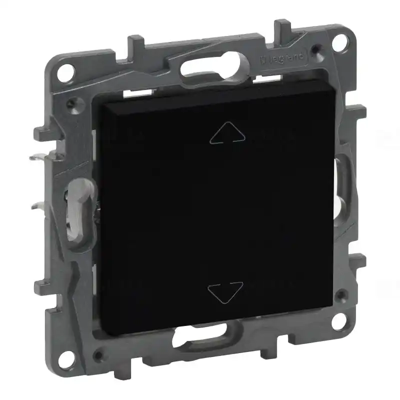 Niloé Step fekete R105 redőny kapcsoló (3 állású) 6A 863544 Legrand Kedvezmény