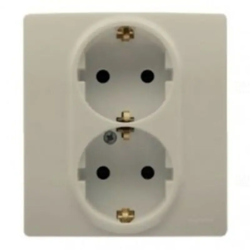 Legrand 764634 Niloé 2×2P+F csatlakozóaljat gyermekvédelem nélkül, csavaros, bézs Autentikus