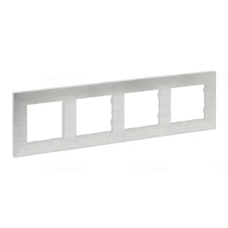 Niloé Step csiszolt alumínium keret 4-es 863894 Legrand Eredeti
