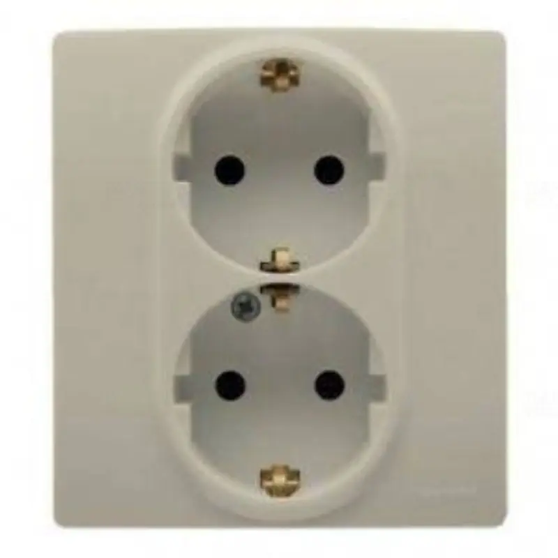 Prémium Legrand 764644 Niloé 2×2P+F csatlakozóaljzat biztonsági zsalus (GYV), csavaros, bézs