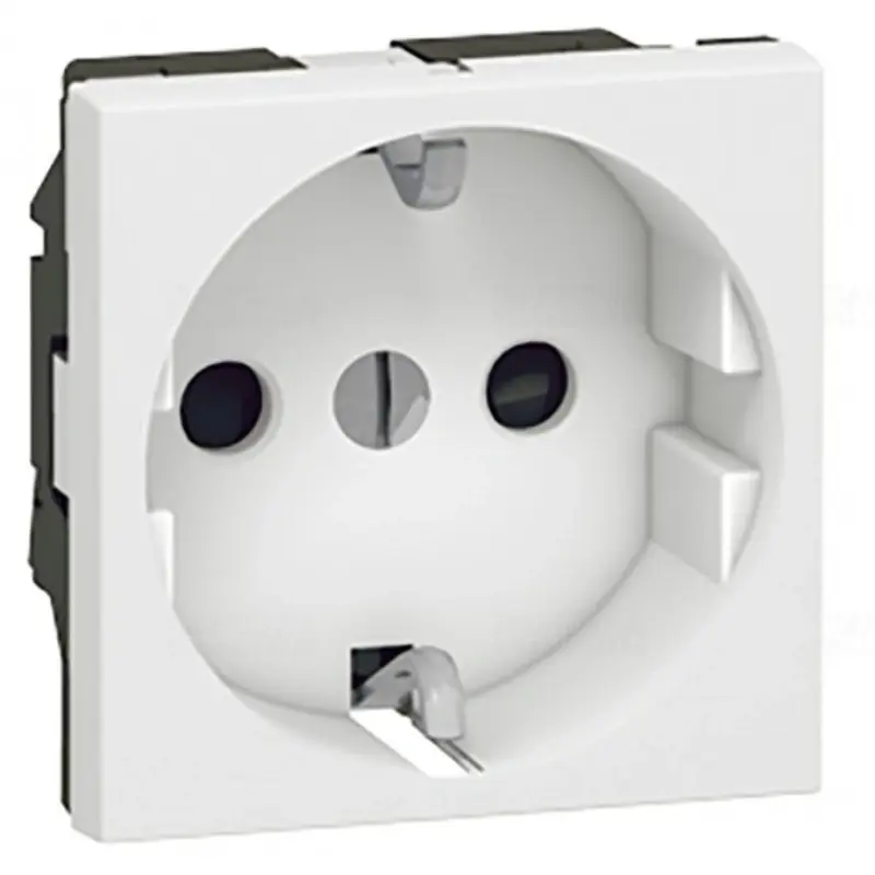 Biztonságos fizetés Legrand 077213 Program Mosaic 2P+F csatlakozóaljzat max. 4mm vezetékbekötéshez, csavaros, 2modul, fehér