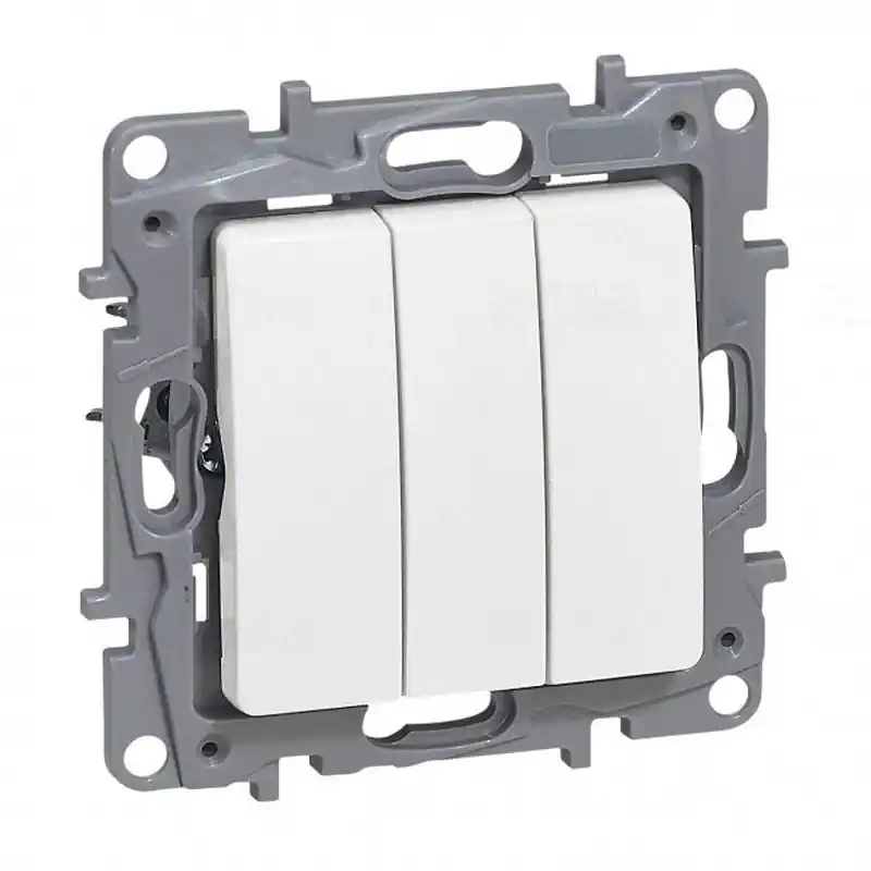 Niloé 764503 fehér hármas egypólusú kapcsoló, 10AX Legrand Legjobb ár