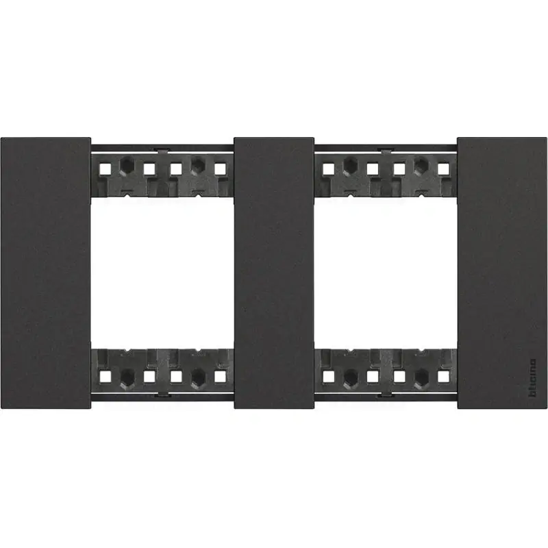 Népszerű BTICINO LivingNow keret 2+2 modul fekete KA4802M2KG