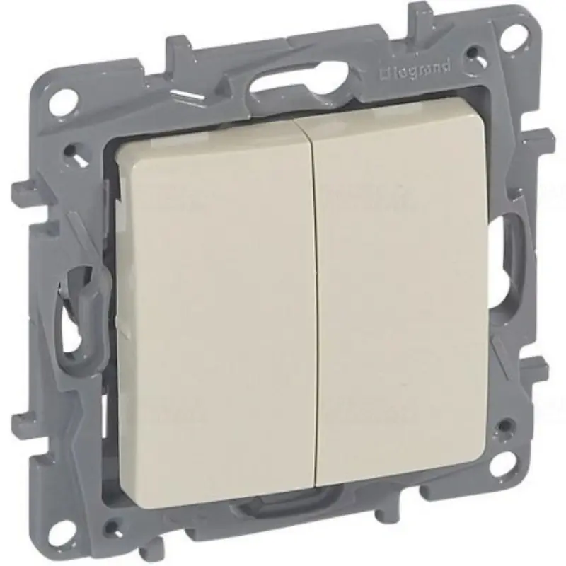 Legrand 764602 Niloé kettős váltókapcsoló, bézs Rendeld meg most