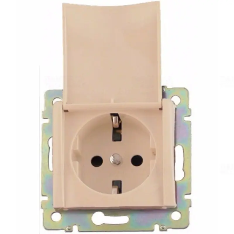 Legrand 774322 Valena 2P+F csatlakozóaljzat, csapfedeles, csavaros, elefántcsont Kedvezmény