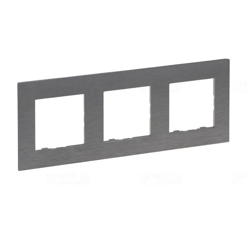 Niloé Step csiszolt szürke keret 3-as 863993 Legrand Prémium