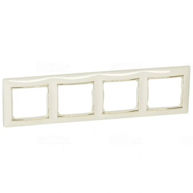 Legrand 754064 Valena Life 4-es keret, tetszőleges, elefántcsont-arany Kiváló minőség