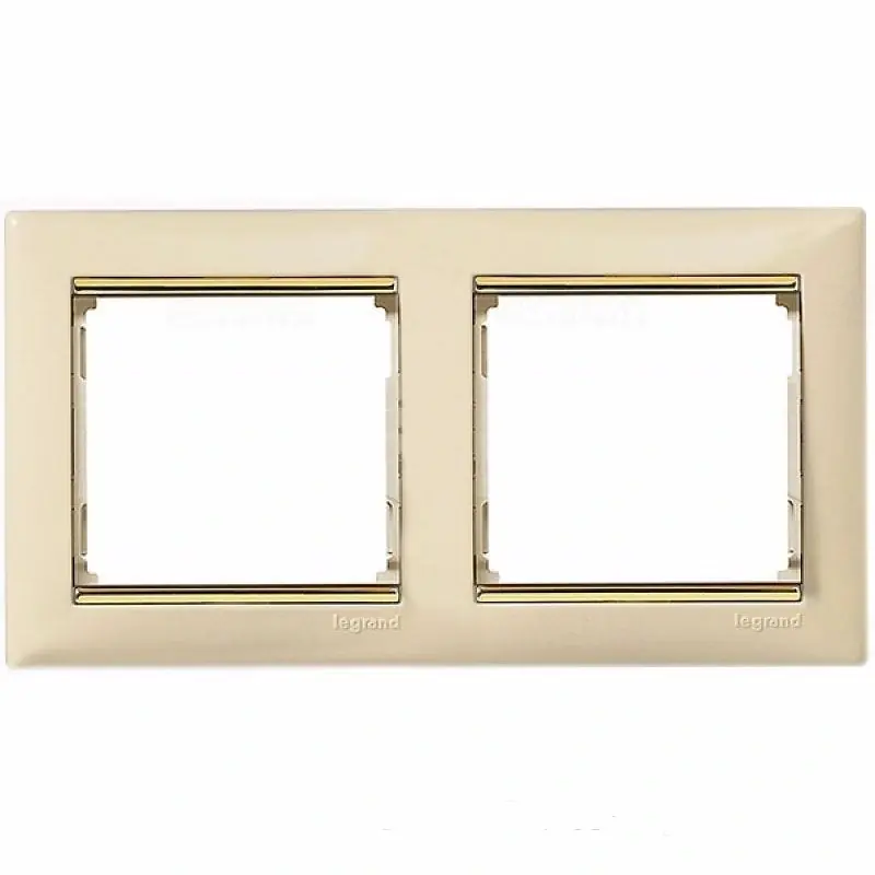 Autentikus Legrand 774152 Valena 2-es keret, tetszőleges, elefántcsont/arany