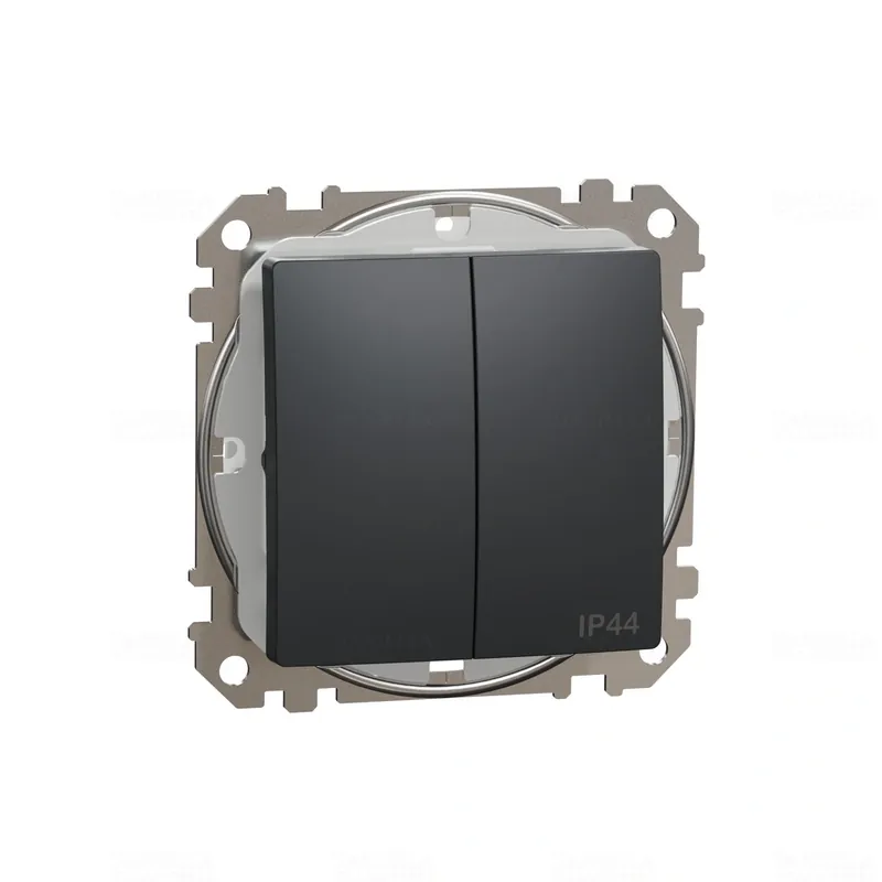 Expressz szállítás Sedna ÚJ Csillárkapcsoló, rugós bekötés, 10AX, IP44, antracit SDD214105 Schneider