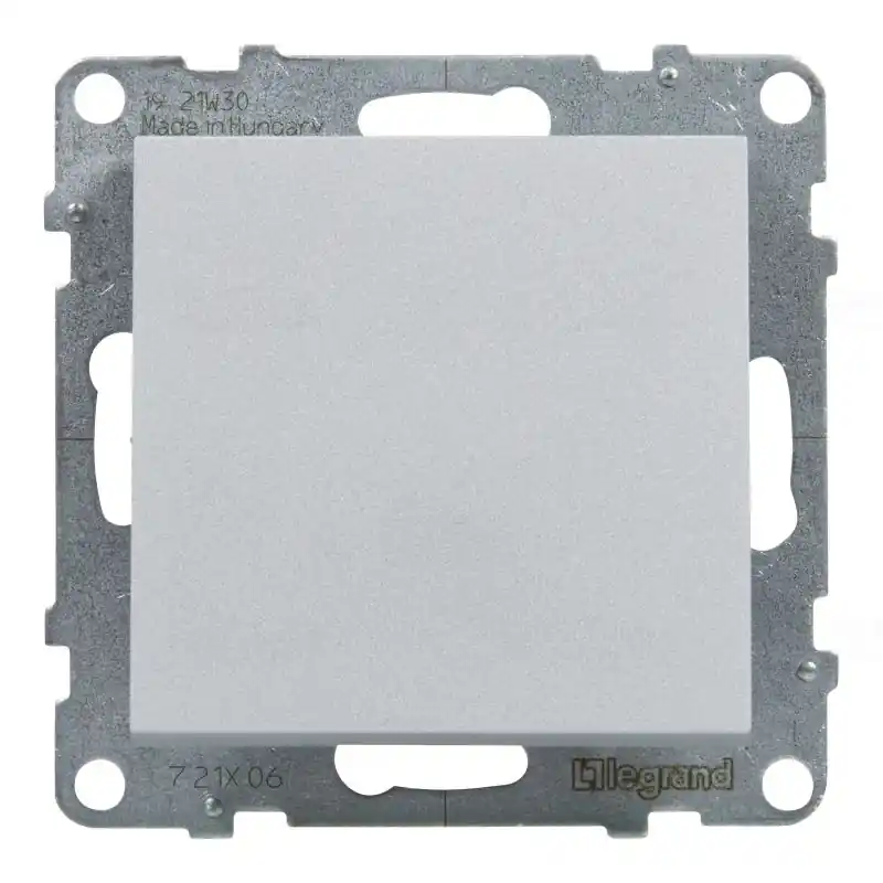 Legrand 721306 Suno váltókapcsoló, keret nélkül 10AX, rugós, alumínium Ingyenes szállítás