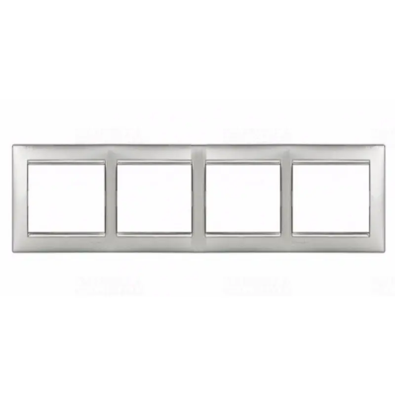 Kedvezmény Legrand 770354 Valena keret 4-es, tetszőleges, alumínium/ezüst