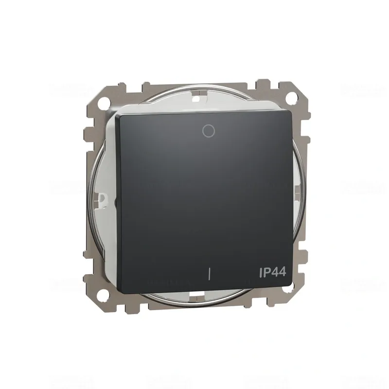 Sedna ÚJ Kétpólusú kapcsoló, rugós bekötés, 10AX, IP44, antracit SDD214102 Schneider Alacsony ár