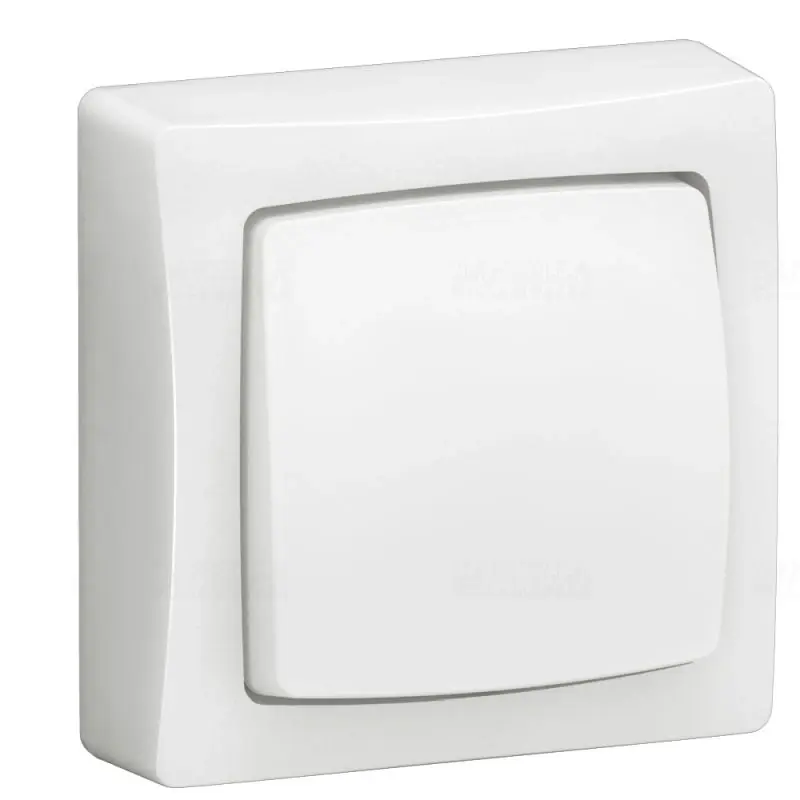 Prémium Oteo váltó-, egypólusú kapcsoló vagy nyomó kerettel 10A fehér 086001L