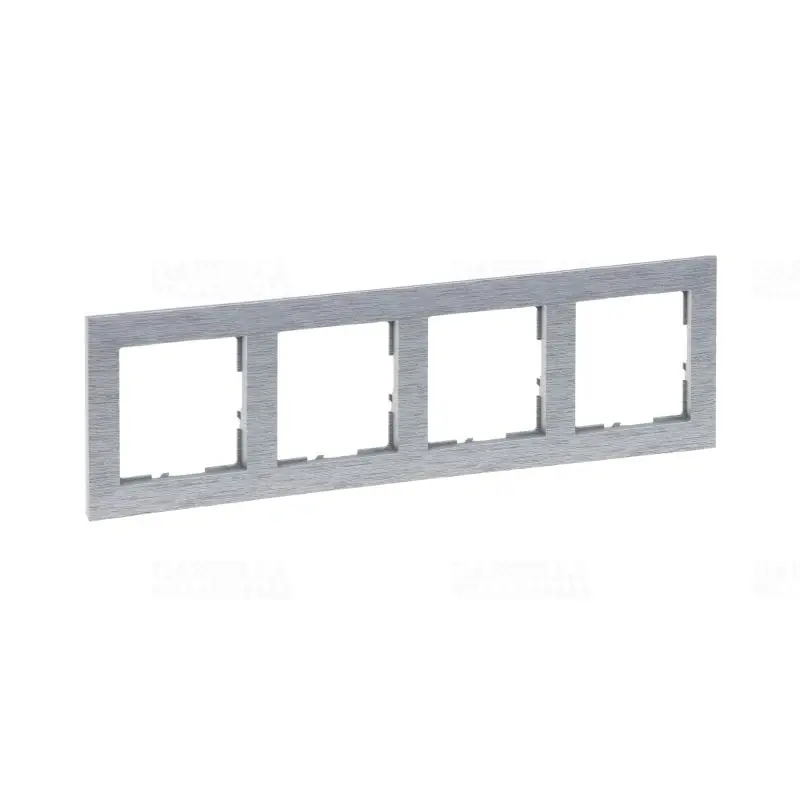 Legrand 721564 Suno 4-es keret, csiszolt alumínium Akció