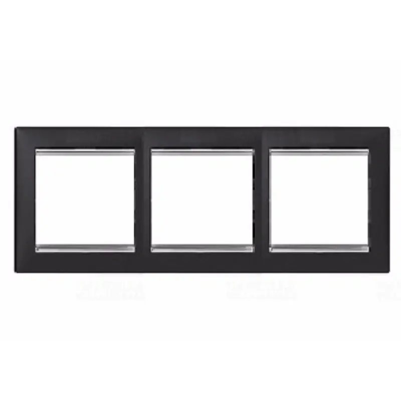 Legrand 770393 Valena 3-as keret, tetszőleges, fekete/ezüst Rendeld meg most