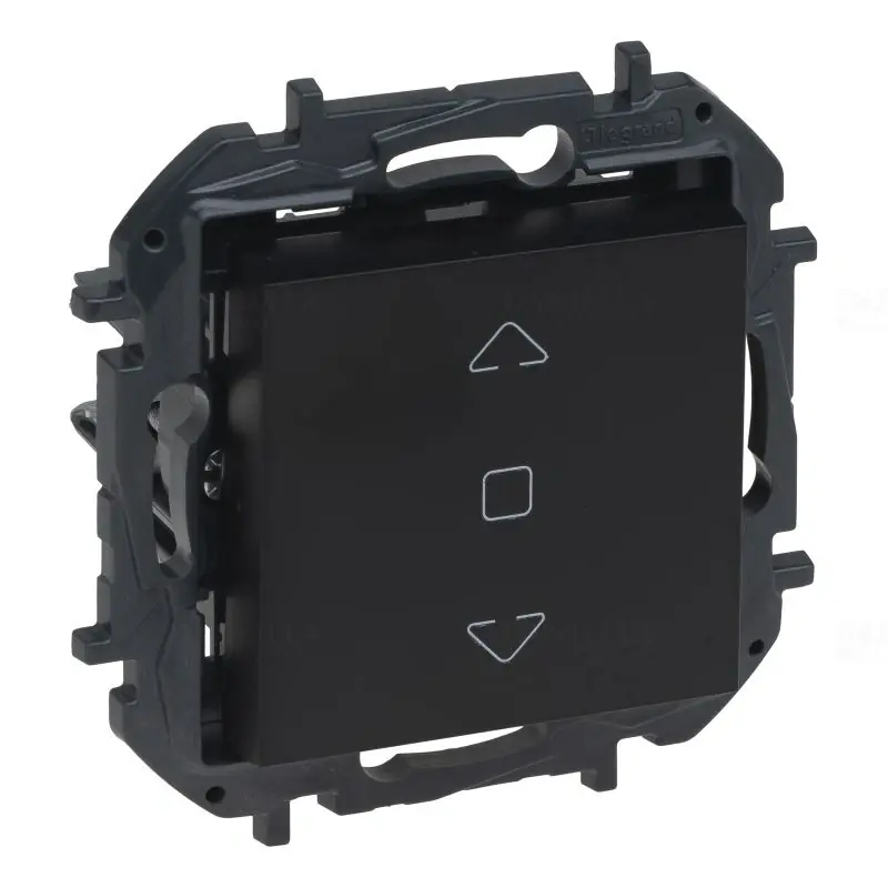 Niloé Step fekete R105 redőny kapcsoló (3 állású) 6A 863544B Legrand Alacsony ár