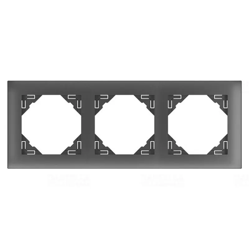 Pénzvisszafizetés 90930 TIS AQUARELLA 3-as keret, szürke, Elko Ep