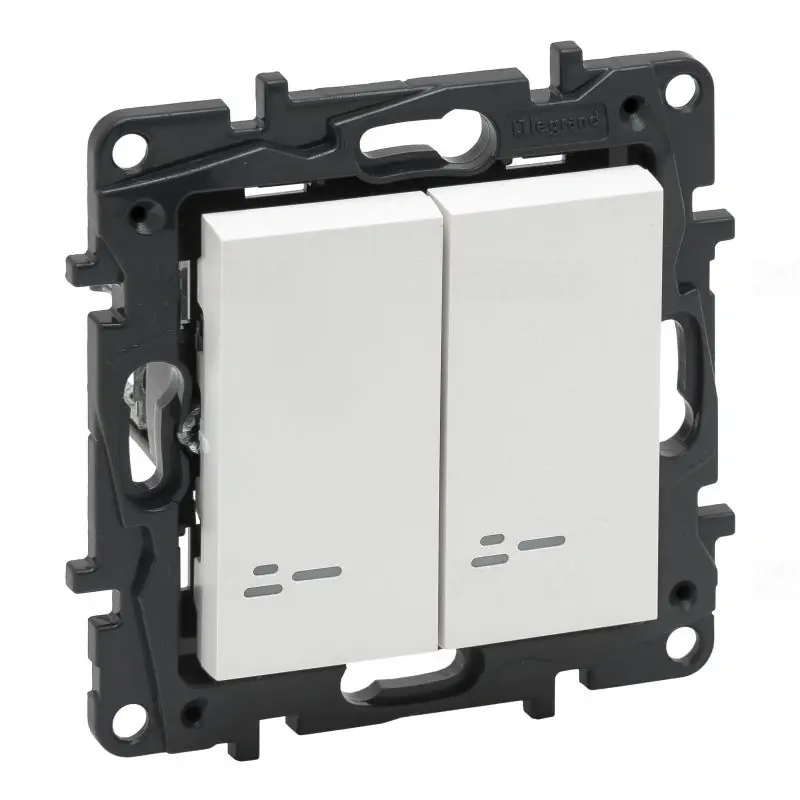 Népszerű Niloé Step fehér 105JF csillárkapcsoló jelzőfénnyel, 10AX 863115 Legrand