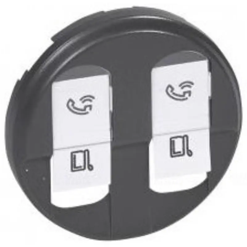 Legrand 067952 Céliane 2xRJ45 burkolat, grafit Olcsó