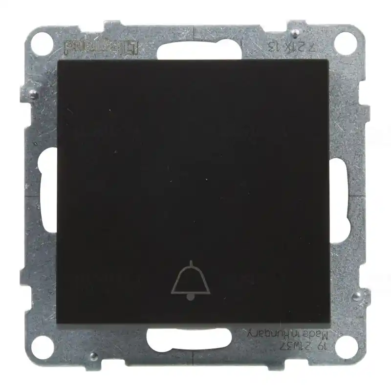 Legrand 721413 Suno egypólusú nyomó csengőjellel, keret nélkül, rugós, fekete Újdonság