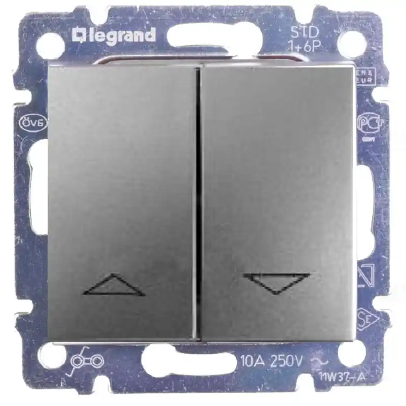 Legrand 770104 Valena R105 redőnykapcsoló, alumínium Alacsony ár