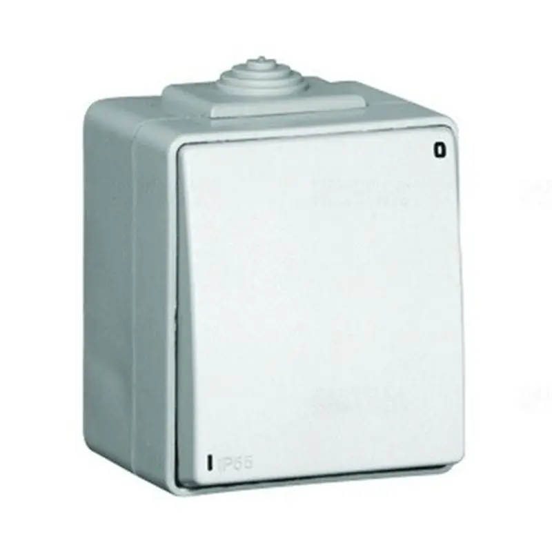 Ingyenes szállítás 48021 CCZ Kétpólusú kapcsoló , kültéri, IP65, szürke, Elko Ep