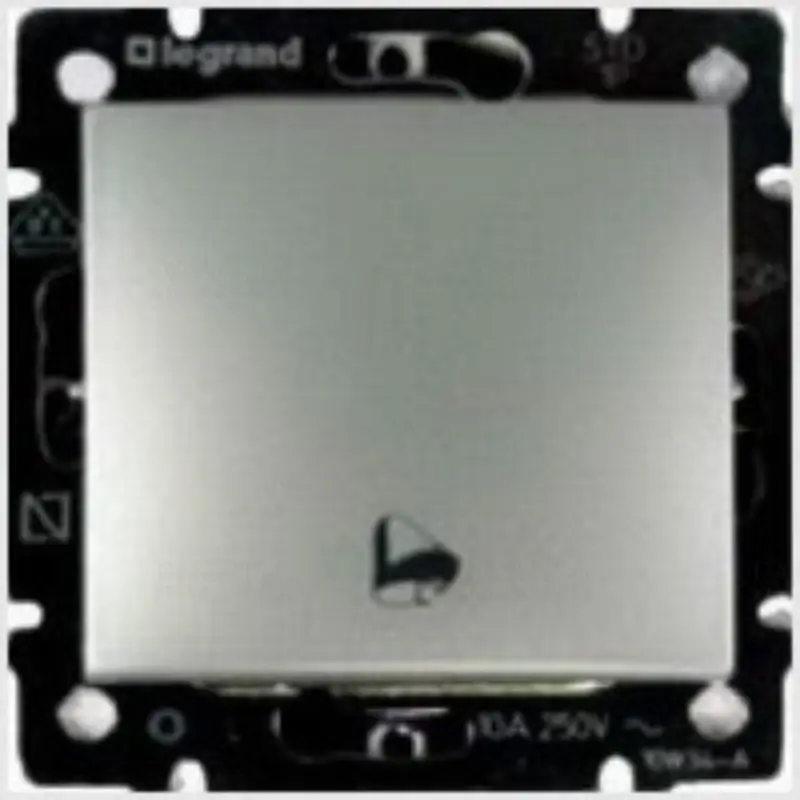 Expressz szállítás Legrand 770216 Valena N101 egypólusú nyomó csengőjellel, 250V alumínium