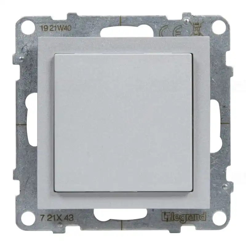 Autentikus Legrand 721343 Suno vakfedél Program Mosaic adapterrel, keret nélkül, alumínium