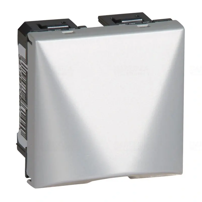 Legrand 079249 Program Mosaic kábelkivezető, 2modul, 20A, alumínium Olcsó