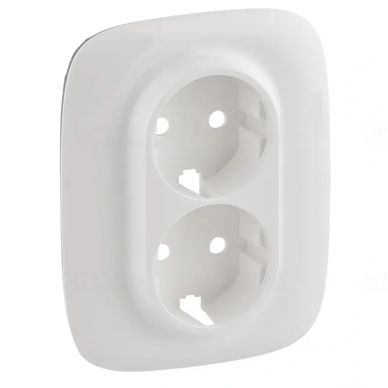 Ingyenes szállítás Legrand 754955 Valena Allure 2x2P+F aljzat monobloc burkolat + kerettel, fehér