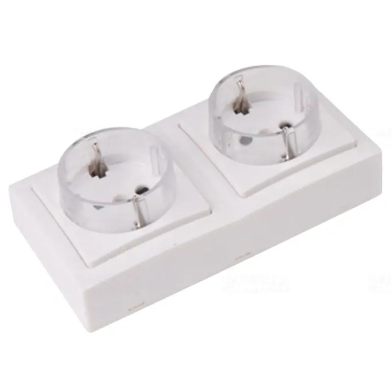 Vedd meg most Falon kívüli csatlakozóaljzat 2×16A/250VAC, IP20 (SCHUKO) TFKSCH-2 Tracon