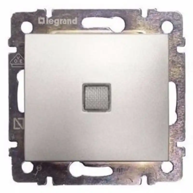 Legrand 770110 Valena egypólusú kapcsoló jelzőfénnyel, alumínium Vedd meg most