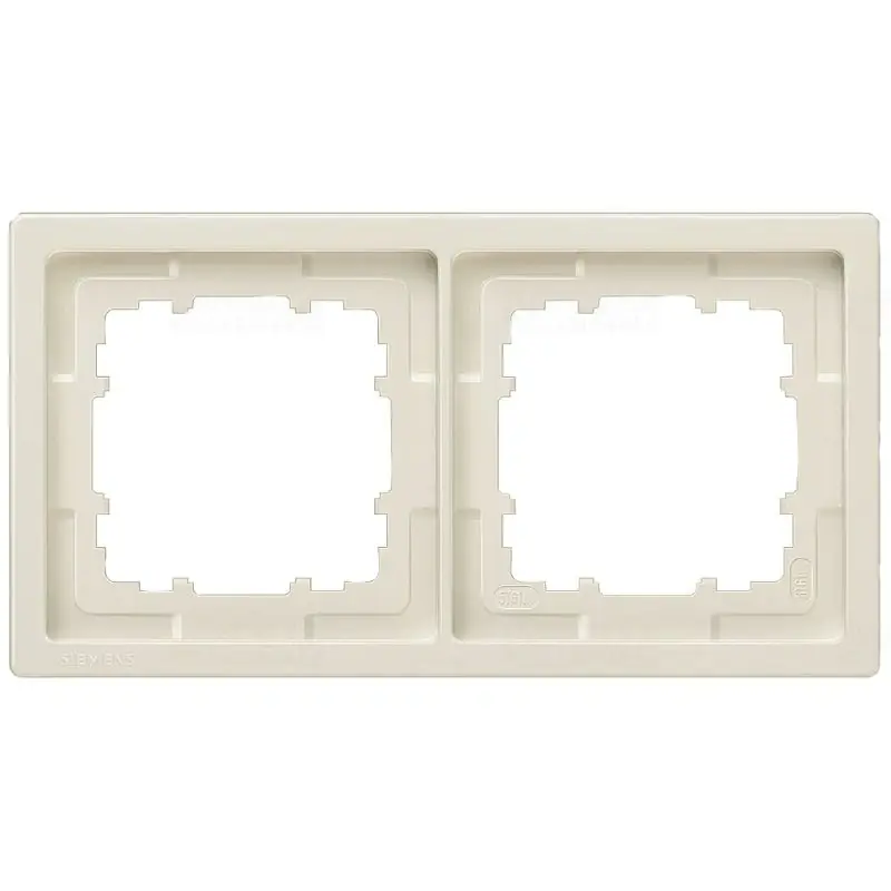 Kiváló minőség Siemens 5TG1322 2-es keret, titánfehér (RAL9010), DELTA style
