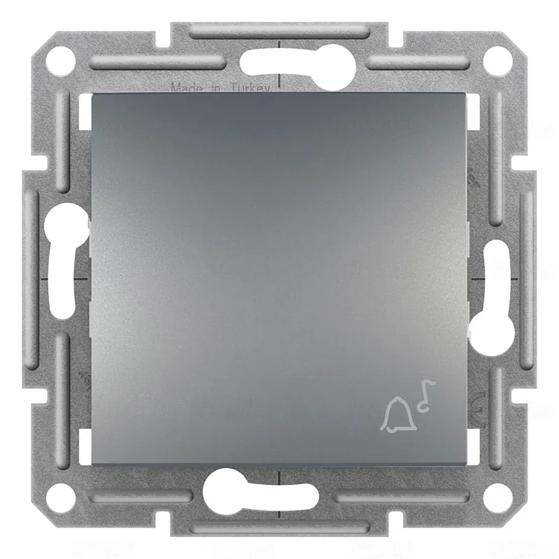 Legjobb ár ASFORA Egypólusú nyomó, csengőjel, rugós bekötés, acél EPH0800162 Schneider