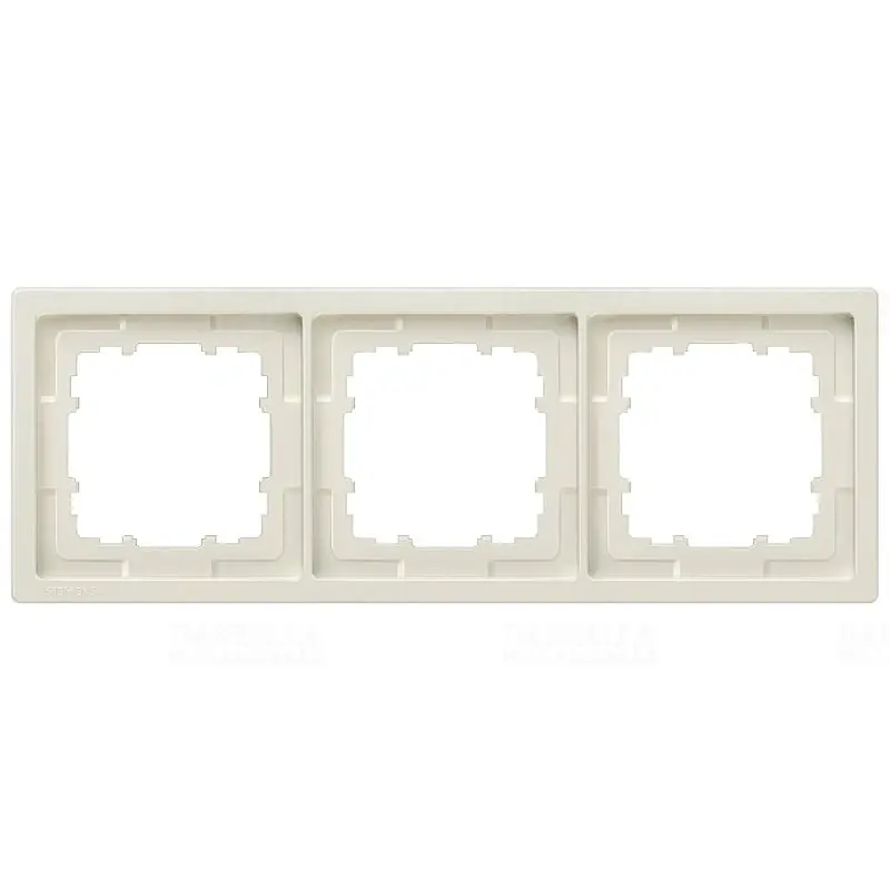 Prémium Siemens 5TG1323 3-as keret, titánfehér (RAL9010), DELTA style