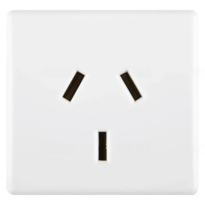 Népszerű Argentín aljzat lapos csatlakozók 2M Fehér System 10A GW20248