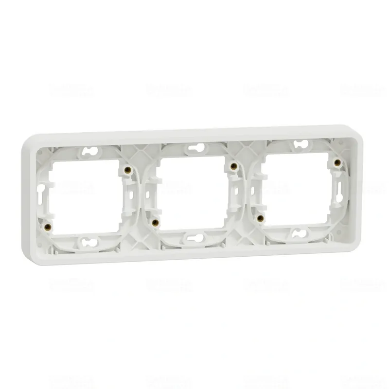 MUREVA Styl Hármas keret, vízszintes, IP55, polárfehér MUR39109 Schneider Expressz szállítás