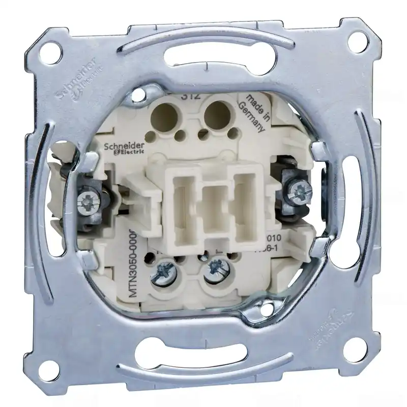 Merten univerzális nyomógombbetét, egypólusú záróérintkezővel, 10 A, AC 250 V, csavaros MTN3050-0000 Schneider Pénzvisszafizetés