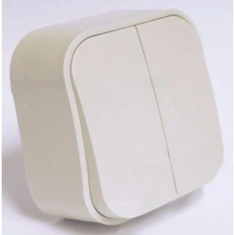 Rendeld meg most Legrand 782432 Forix kettős egypólusú kapcsoló IP20 falon kívüli, 10AX 250V~, bézs