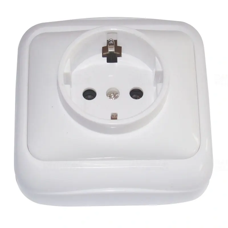 Biztonságos fizetés Falon kívüli csatlakozóaljzat oldalsó védőérintk. 16 A/250 V TTK-11 Tracon