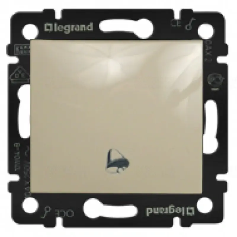 Kiváló minőség Legrand 774199 Valena N101 egypólusú nyomó IP44 csengőjeles, elefántcsont