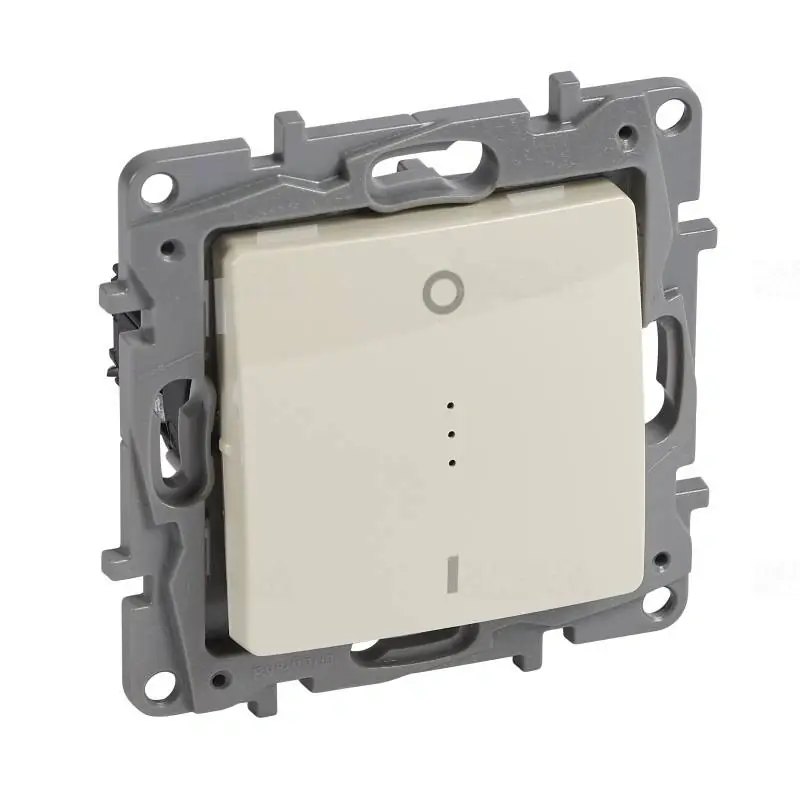 Legrand 664618 Niloé 102 kétpólusú kapcsoló fényjelzős, körömmel, bézs Ajánlat