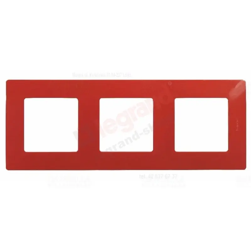 Legrand 665023 Niloé 3-as keret, piros Akció