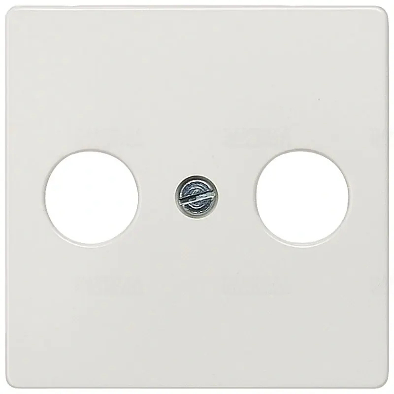 Autentikus Siemens 5TG2561 antenna fedlap, 2 nyílás, titánfehér (RAL9010), DELTA i-system