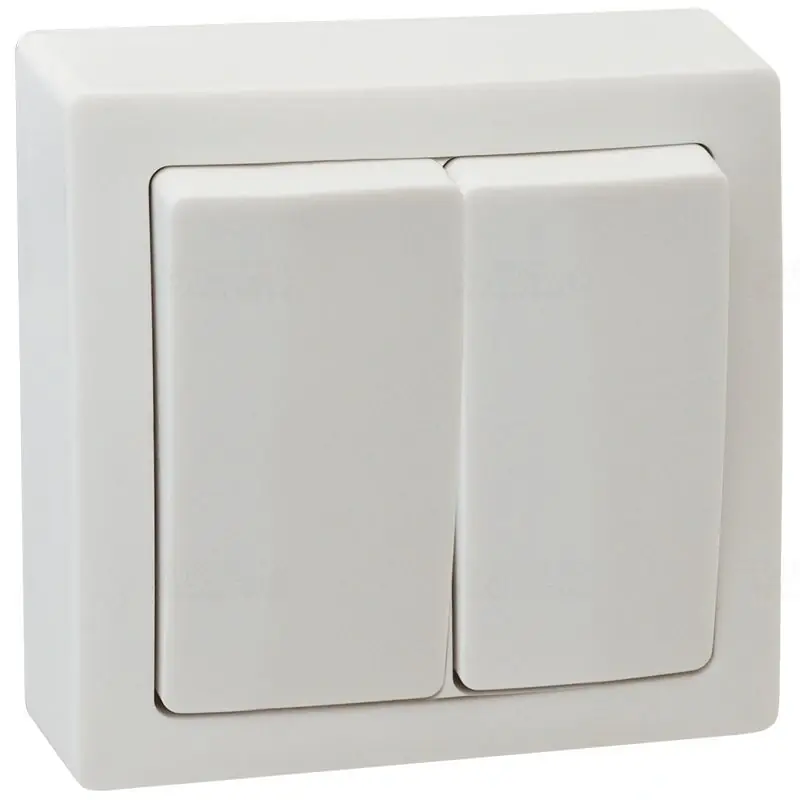 Falon kívüli 2-áramköröskapcsoló 10A IP 20 TFK105 Tracon Vedd meg most