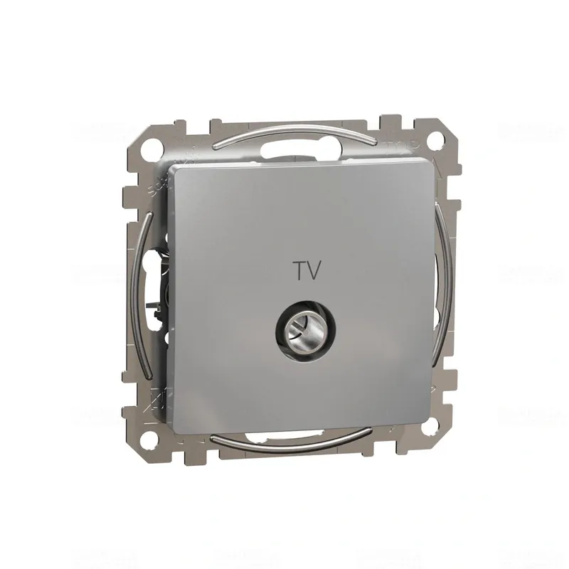 Sedna ÚJ TV aljzat, átmenő, 7 dB, alumínium SDD113474 Schneider Újdonság