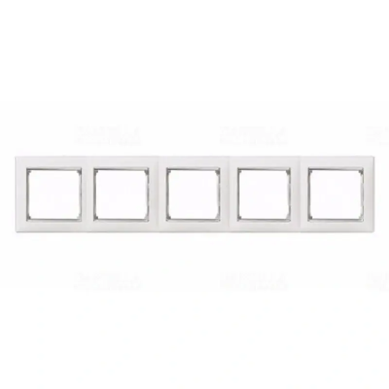 Korlátozott ajánlat Legrand 770495 Valena 5-ös keret, tetszőleges, fehér/ezüst