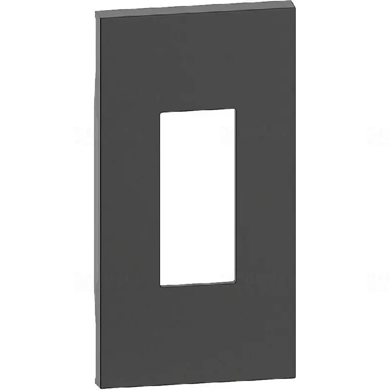 BTICINO Living Now fedlap RJ45 aljzathoz 2M fekete KG07M2 Prémium